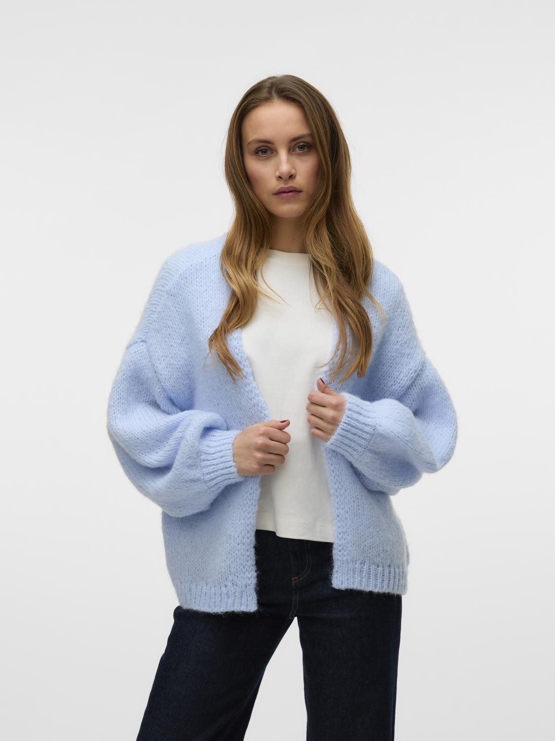 VMMAYBE Knit Cardigan - Cashmere Blue - VERO MODA & VILA Bergvik